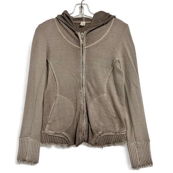 Dune Made In Italy Lux Distressed Hoodie 44/8 Grunge Punk Streetwear Fairygrunge - Picture 1 of 10